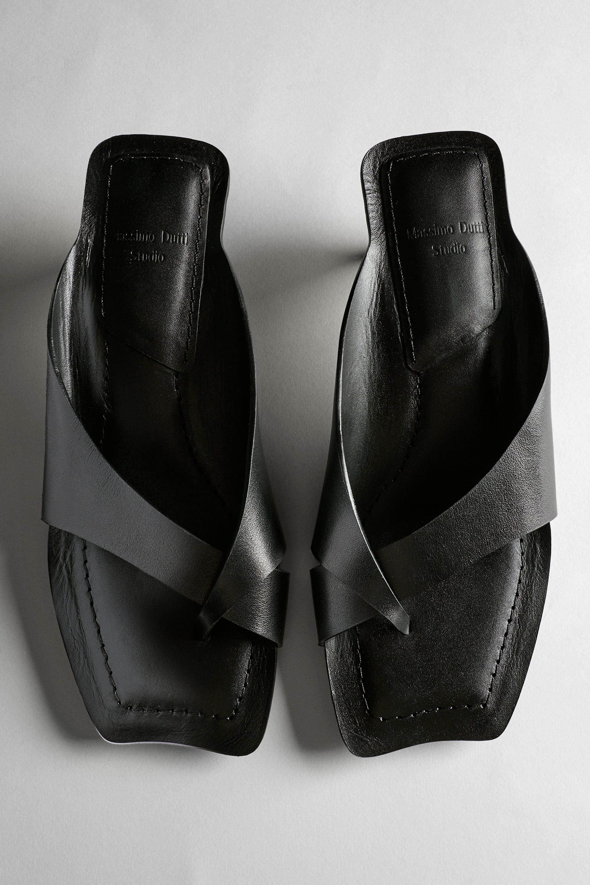 Leather heeled sandals - STUDIO